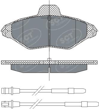 SCT-MANNOL SP 293 PR - Kit pastiglie freno, Freno a disco autozon.pro