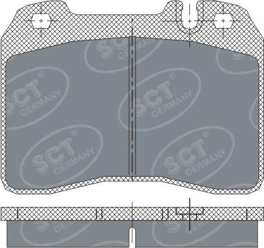 SCT-MANNOL SP 249 PR - Kit pastiglie freno, Freno a disco autozon.pro