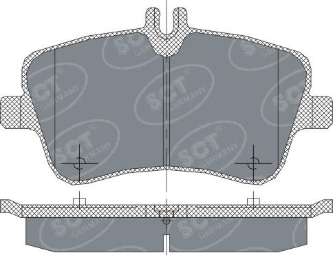 SCT-MANNOL SP 246 - Kit pastiglie freno, Freno a disco autozon.pro