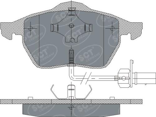 SCT-MANNOL SP 259 - Kit pastiglie freno, Freno a disco autozon.pro