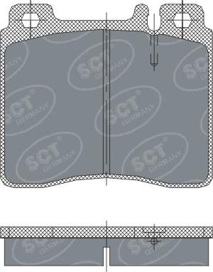 SCT-MANNOL SP 256 PR - Kit pastiglie freno, Freno a disco autozon.pro