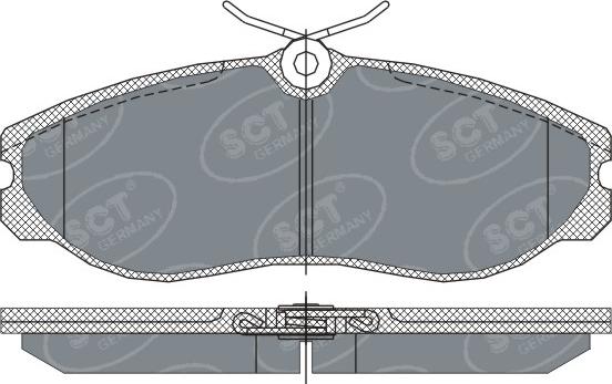 SCT-MANNOL SP 257 PR - Kit pastiglie freno, Freno a disco autozon.pro