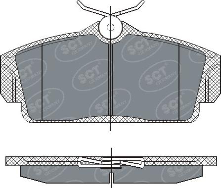 SCT-MANNOL SP 269 PR - Kit pastiglie freno, Freno a disco autozon.pro