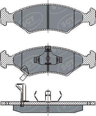 SCT-MANNOL SP 266 PR - Kit pastiglie freno, Freno a disco autozon.pro