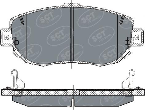 SCT-MANNOL SP261 - Kit pastiglie freno, Freno a disco autozon.pro