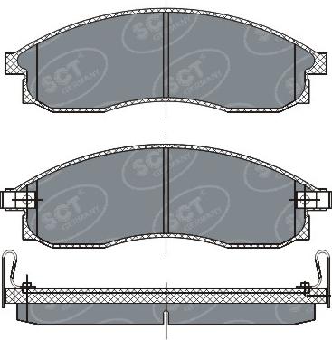 SCT-MANNOL SP 263 PR - Kit pastiglie freno, Freno a disco autozon.pro