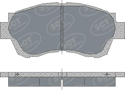 SCT-MANNOL SP 209 PR - Kit pastiglie freno, Freno a disco autozon.pro