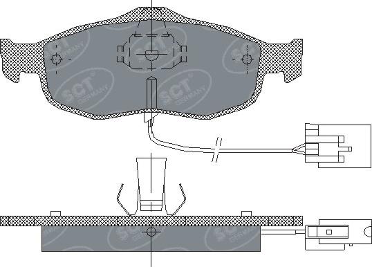 SCT-MANNOL SP 204 PR - Kit pastiglie freno, Freno a disco autozon.pro