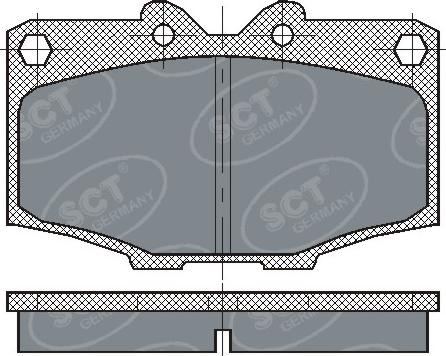 SCT-MANNOL SP 205 PR - Kit pastiglie freno, Freno a disco autozon.pro