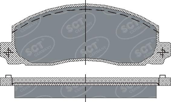 SCT-MANNOL SP 208 PR - Kit pastiglie freno, Freno a disco autozon.pro