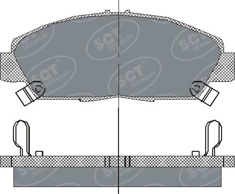 SCT-MANNOL SP 203 - Kit pastiglie freno, Freno a disco autozon.pro