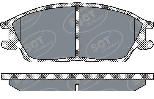 SCT-MANNOL SP 207 - Kit pastiglie freno, Freno a disco autozon.pro