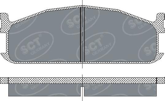 SCT-MANNOL SP219 - Kit pastiglie freno, Freno a disco autozon.pro