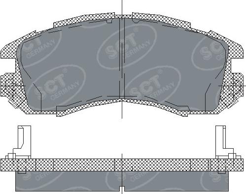 SCT-MANNOL SP 210 PR - Kit pastiglie freno, Freno a disco autozon.pro