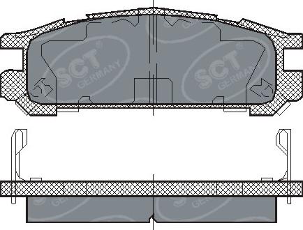 SCT-MANNOL SP 211 PR - Kit pastiglie freno, Freno a disco autozon.pro