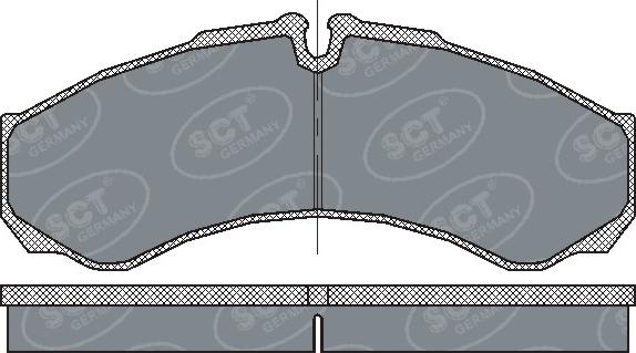 SCT-MANNOL SP 212 PR - Kit pastiglie freno, Freno a disco autozon.pro