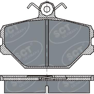 SCT-MANNOL SP 217 - Kit pastiglie freno, Freno a disco autozon.pro