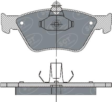 SCT-MANNOL SP 285 PR - Kit pastiglie freno, Freno a disco autozon.pro