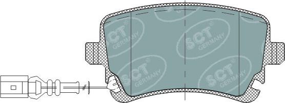 SCT-MANNOL SP 288 PR - Kit pastiglie freno, Freno a disco autozon.pro