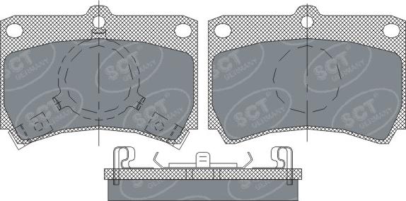 SCT-MANNOL SP239 - Kit pastiglie freno, Freno a disco autozon.pro