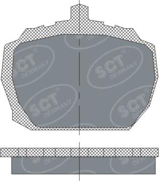 SCT-MANNOL SP231 - Kit pastiglie freno, Freno a disco autozon.pro