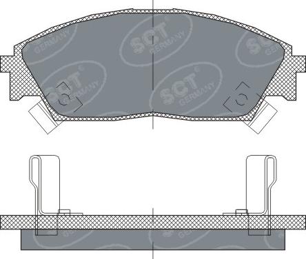 SCT-MANNOL SP 238 - Kit pastiglie freno, Freno a disco autozon.pro