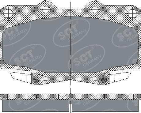 SCT-MANNOL SP 229 - Kit pastiglie freno, Freno a disco autozon.pro