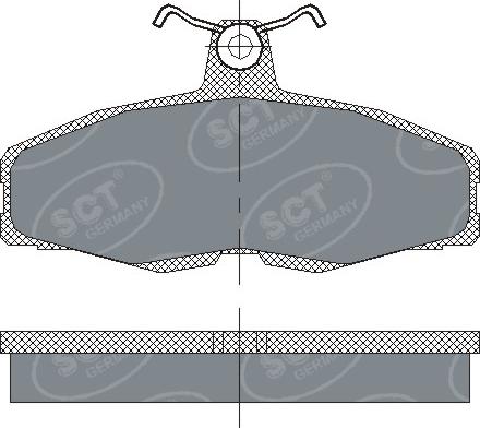 SCT-MANNOL SP 225 - Kit pastiglie freno, Freno a disco autozon.pro