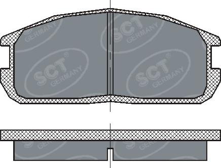 SCT-MANNOL SP220 - Kit pastiglie freno, Freno a disco autozon.pro