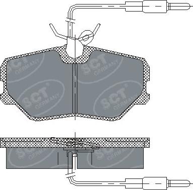 SCT-MANNOL SP221 - Kit pastiglie freno, Freno a disco autozon.pro