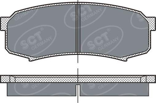 SCT-MANNOL SP 279 - Kit pastiglie freno, Freno a disco autozon.pro