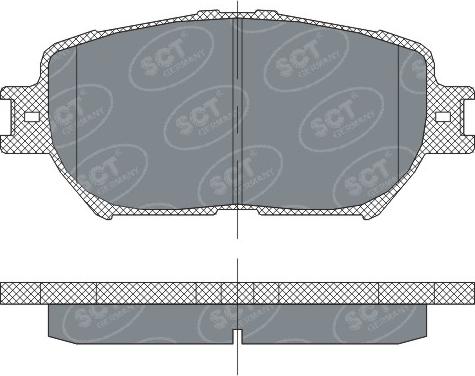 SCT-MANNOL SP 275 - Kit pastiglie freno, Freno a disco autozon.pro