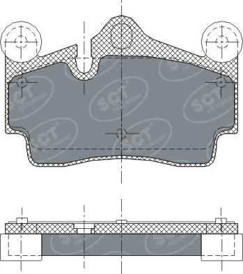 SCT-MANNOL SP 276 PR - Kit pastiglie freno, Freno a disco autozon.pro