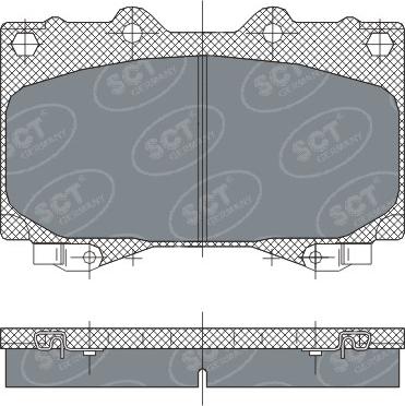 SCT-MANNOL SP 270 PR - Kit pastiglie freno, Freno a disco autozon.pro