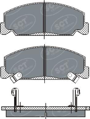 SCT-MANNOL SP 278 PR - Kit pastiglie freno, Freno a disco autozon.pro