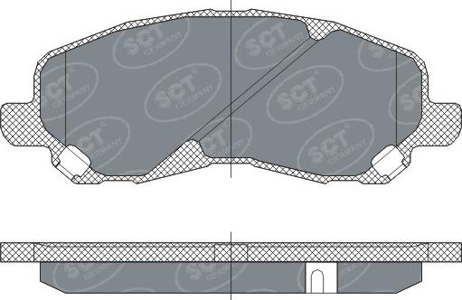 SCT-MANNOL SP 273 - Kit pastiglie freno, Freno a disco autozon.pro