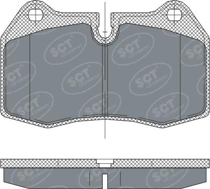 SCT-MANNOL SP 272 PR - Kit pastiglie freno, Freno a disco autozon.pro