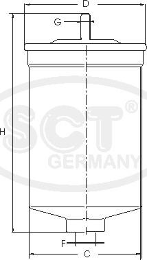 SCT-MANNOL ST 6090 - Filtro carburante autozon.pro