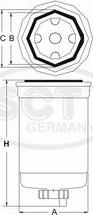 SCT-MANNOL ST 6106 - Filtro carburante autozon.pro