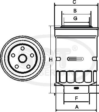 SCT-MANNOL ST 6125 - Filtro carburante autozon.pro