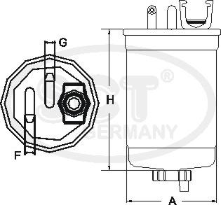 SCT-MANNOL ST 6070 - Filtro carburante autozon.pro