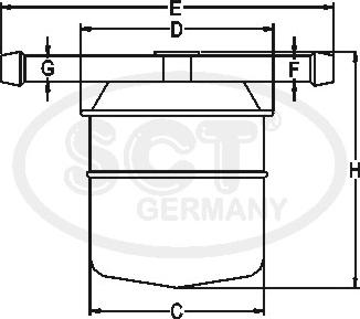 SCT-MANNOL ST 336 - Filtro carburante autozon.pro