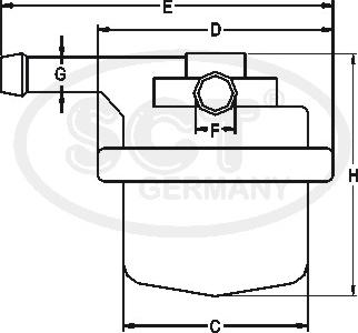 SCT-MANNOL ST 332 - Filtro carburante autozon.pro