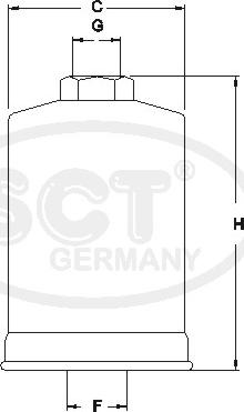 SCT-MANNOL ST 727 - Filtro carburante autozon.pro