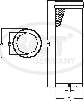 SCT-MANNOL SW 3877 - Filtro aria secondaria autozon.pro