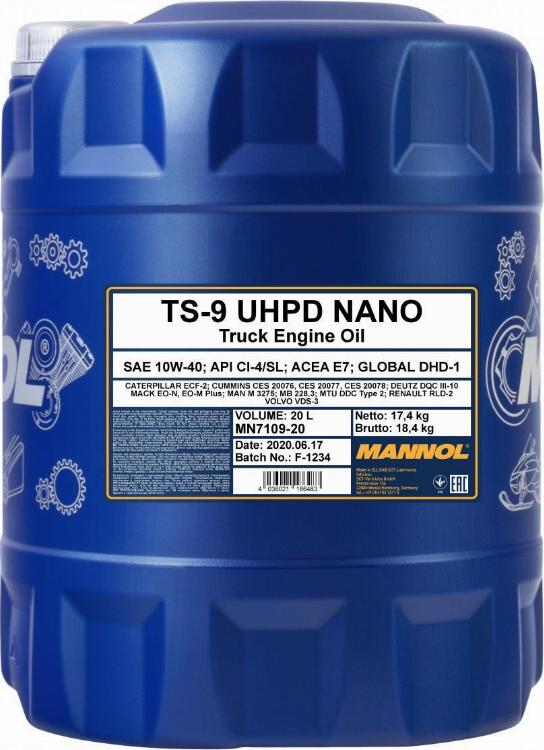 SCT-MANNOL TS-9 UHPD Nano - Olio motore autozon.pro