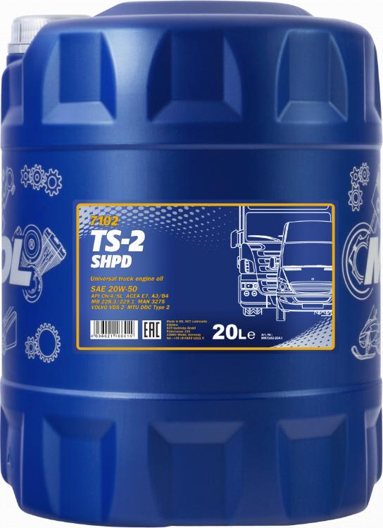 SCT-MANNOL TS-2 SHPD 20W-50 - Olio motore autozon.pro