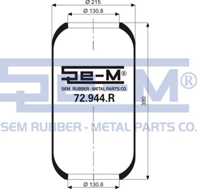 Sem Lastik 72.944.R - Soffietto, Sospensione pneumatica autozon.pro