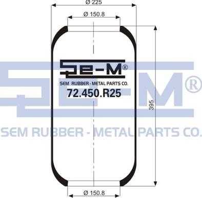 Sem Lastik 72.450.R25 - Soffietto, Sospensione pneumatica autozon.pro