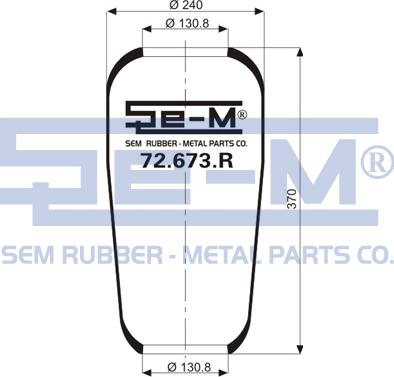 Sem Lastik 72.673.R - Soffietto, Sospensione pneumatica autozon.pro